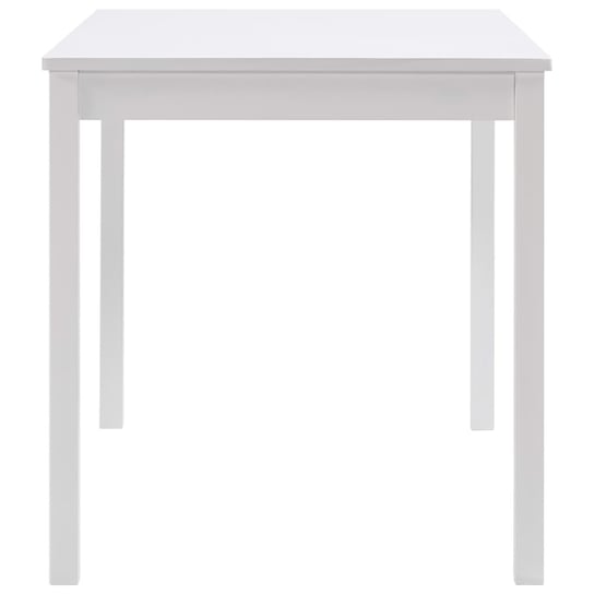 Biały stół do jadalni, drewno sosnowe, 140 x 70 x 73 cm Shumee