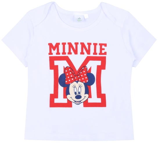 Biały T-shirt niemowlęcy Myszka Minnie 12 m 80 cm Disney