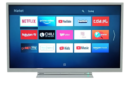 BIAŁY Telewizor SMART TV LED 32 Cale Toshiba DVBT2 HEVC Bluetooth Toshiba