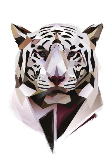 Biały Tygrys - plakat 40x60 cm Galeria Plakatu