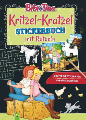 Bibi & Tina: Kritzel-Kratzel Stickerbuch mit Rätseln Schwager & Steinlein