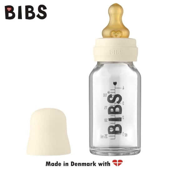 Bibs Baby Glass Bottle Ivory Antykolkowa Butelka Szklana Dla Noworodków 110 Ml Bibs