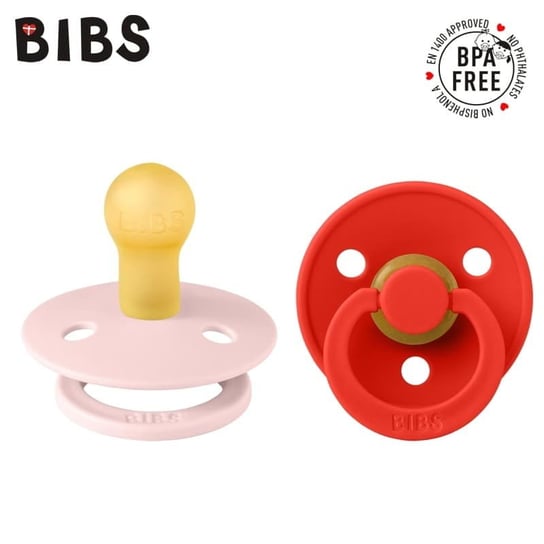 Bibs Colour 2-Pack  Blossom & Candy Apple S Smoczek Uspokajający Kauczuk Hevea Bibs
