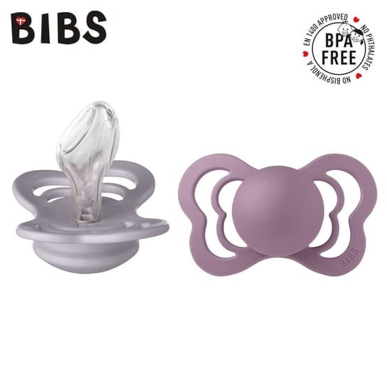 Bibs Couture 2-Pack Fossil Grey & Mauve M Bibs
