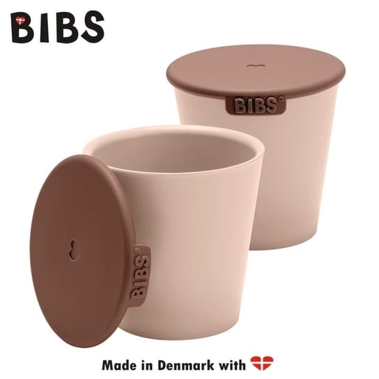 Bibs Cup Set Blush 2 Kubeczki Z Pokrywkami Do Picia Dla Dzieci Bibs