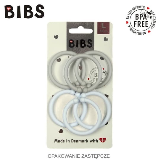 BIBS LOOPS 6-PACK - BABY BLUE & CLOUD Bibs
