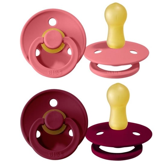 Bibs Smoczek uspokajający 2szt 0m+ coral ruby Bibs