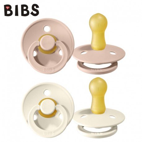 Bibs, Smoczek uspokajający, Blush & Ivory, M, 2-pack Bibs