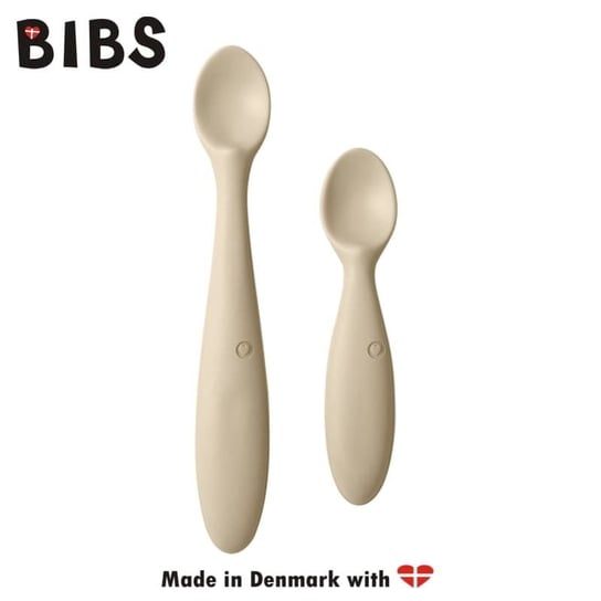 Bibs Spoon Set Vanilla 2 Łyżeczki Silikonowe Bibs