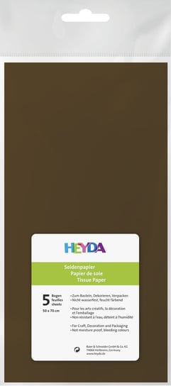 Bibuła dekoracyjna, brązowa Heyda
