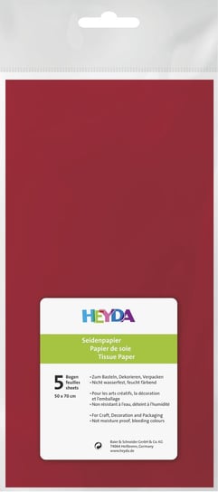 Bibuła dekoracyjna, czerwona Heyda