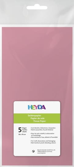 Bibuła dekoracyjna, różowa Heyda