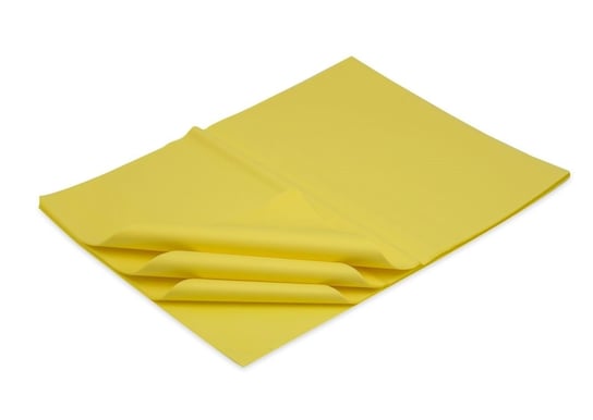 Bibuła gładka 38x50cm żółta 100 arkuszy Neopak