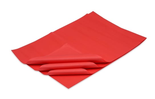 Bibuła gładka 50x70cm czerwona - 100 arkuszy Neopak