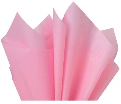 Bibuła gładka 50x70cm różowa jasna - 500 arkuszy Neopak