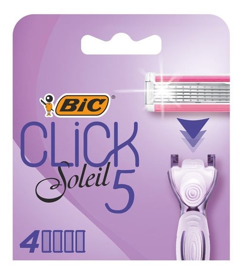 Bic Click Soleil 5, Wkłady do damskiej maszynki do golenia, 4szt. BiC