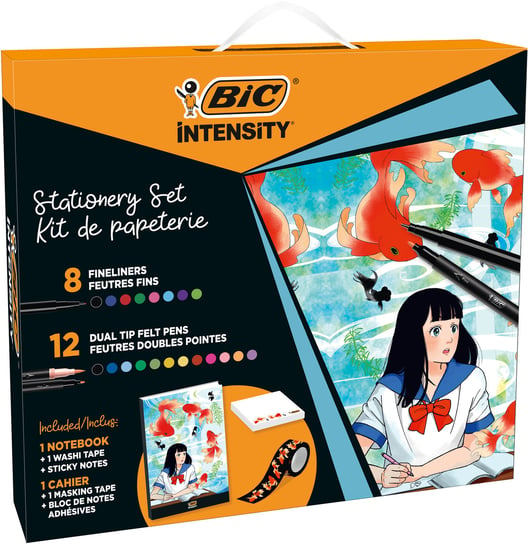 Bic, Intensity Manga Wfp+cfp Dual Mmm, pudełko 8+12szt BIC