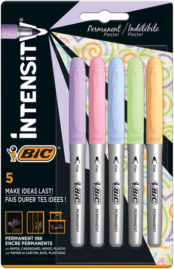 BIC Intensity Marking Pastel Markery Permamentne Blister 5szt BIC