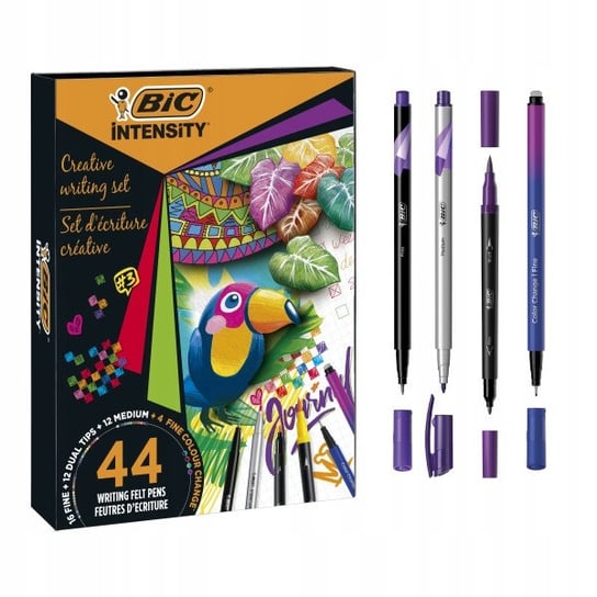 BIC KREATYWNY ZESTAW PIŚMIENNICZY - DŁUGOPISY+PISAKI+MARKERY - 44 ELEMENTY BIC