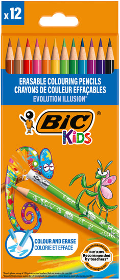 Bic, Kredki ołówkowe, Evolution Illusion, 12 kolorów BIC