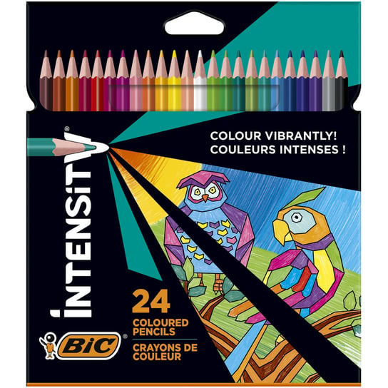 Bic, Kredki ołówkowe Intensity Up, 24 żywe kolory BIC
