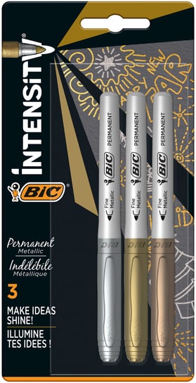 BIC, markery metaliczne bic intensity 3 kolory blister BIC