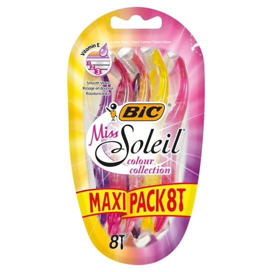 Bic, Miss Soleil Color Maszynka Do Golenia 8 Sztuk BiC