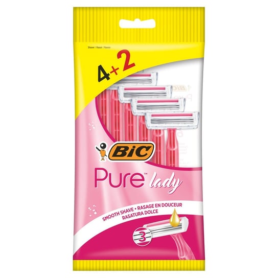 Bic, Pure Lady, Maszynki do golenia 6 szt. BiC