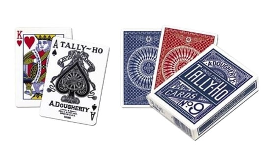 Bicycle: Tally-Ho Circles, karty do pokera, 55 szt., U.S. Playing Card Company U.S. Playing Card Company