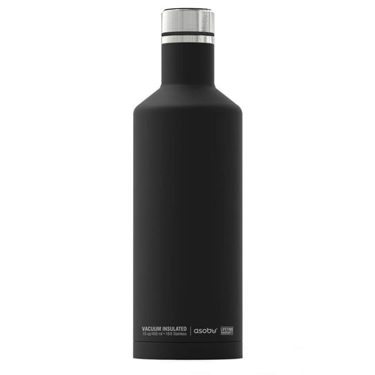 Bidon/butelka ASOBU Times Square Travel Bottle, czarny, 510 ml ASOBU