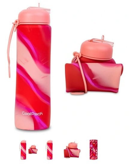 Bidon Silikonowy 600 Ml Pump Girls Pink Coolpack, Patio CoolPack