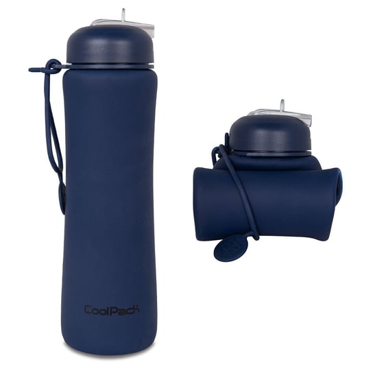 Bidon Silikonowy Coolpack Pump 600 Ml Rpet Navy Z14638 CoolPack