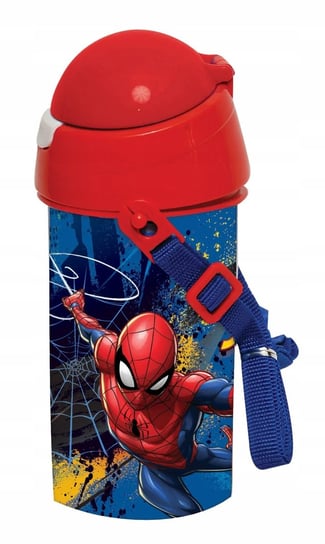 Bidon Spiderman Z Paskiem Do Szkoły Kids Euroswan