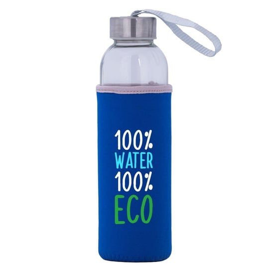 Bidon Szklany Niebieski 13 (100% Water 100% Eco) Rezon