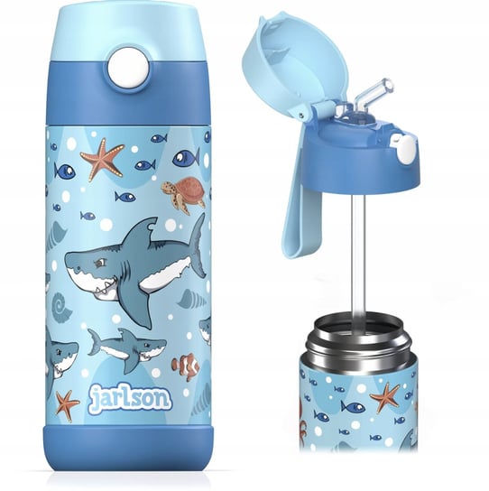 Bidon Termos dla dzieci butelka kubek termiczny ze słomką Rekiny Inna marka