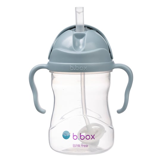 Bidon ze słomką 240 ml, błękitny, b.box B.Box