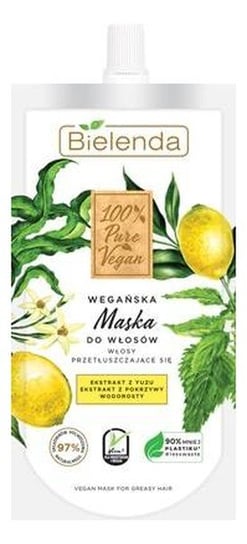 Bielenda 100% Pure Vegan Wegańska Maska do włosów przetłuszczających się 125ml Bielenda