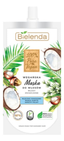 Bielenda 100% Pure Vegan Wegańska Maska do włosów zniszczonych 125ml Bielenda