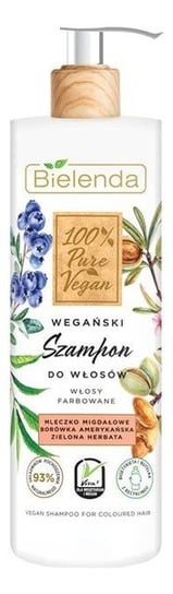 Bielenda 100% Pure Vegan Wegański Szampon do włosów farbowanych 400g Bielenda