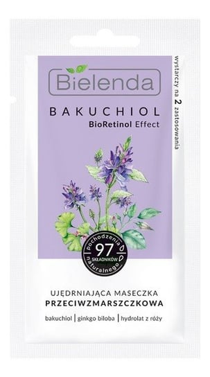 Bielenda Bakuchiol BioRetinol Effect Ujędrniająca Maseczka przeciwzmarszczkowa 8g Bielenda