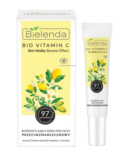 Bielenda, Bio Vitamin C, Rozświetlający Krem Przeciwzmarszczkowy Pod Oczy, 15ml Bielenda