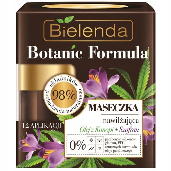 Bielenda, Botanic Formula, maseczka nawilżająca do twarzy Olej z Konopi+Szafran, 50 ml Bielenda