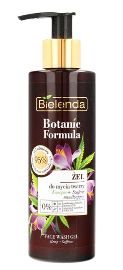 Bielenda, Botanic Formula, żel do mycia twarzy nawilżający Olej z Konopi+Szafran, 200 ml Bielenda