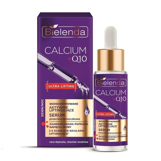 Bielenda, Calcium + Q10 Skoncentrowane Aktywnie Liftingujące Serum Przeciwzmarszczkowe Dzień/noc, 30ml Bielenda