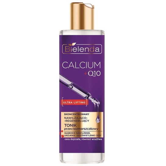 Bielenda Calcium + Q10, Skoncentrowany nawilżająco-regenerujący tonik przeciwzmarszczkowy, 200ml Bielenda
