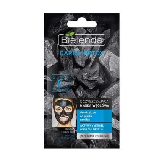 Bielenda, Carbo Detox, maska węglowa oczyszczająca do cery suchej i wrażliwej, 8 g Bielenda