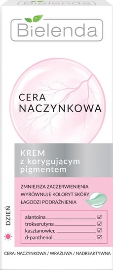 Bielenda, Cera Naczynkowa, krem z korygującym pigmentem na dzień, 50 ml Bielenda