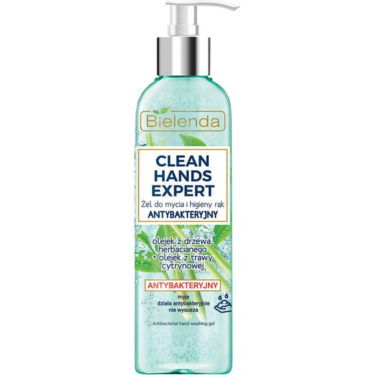 Bielenda, Clean Hands Expert, żel do mycia i higieny rąk antybakteryjny z pompką Bielenda