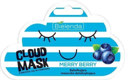 Bielenda, Cloud Mask, bąbelkująca maseczka detoksykująca Merry Berry, 6 g Bielenda