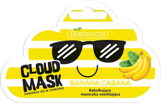 Bielenda, Cloud Mask, bąbelkująca maseczka nawilżająca Banana Cabana, 6 g Bielenda